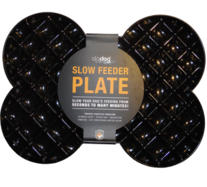 Miska slow food spowalniająca jedzenie SLODOG® czarna