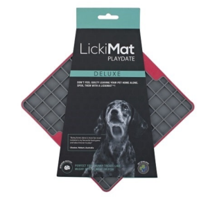 Mata LickiMat® PLAYDATE DELUXE / TUFF czerwona